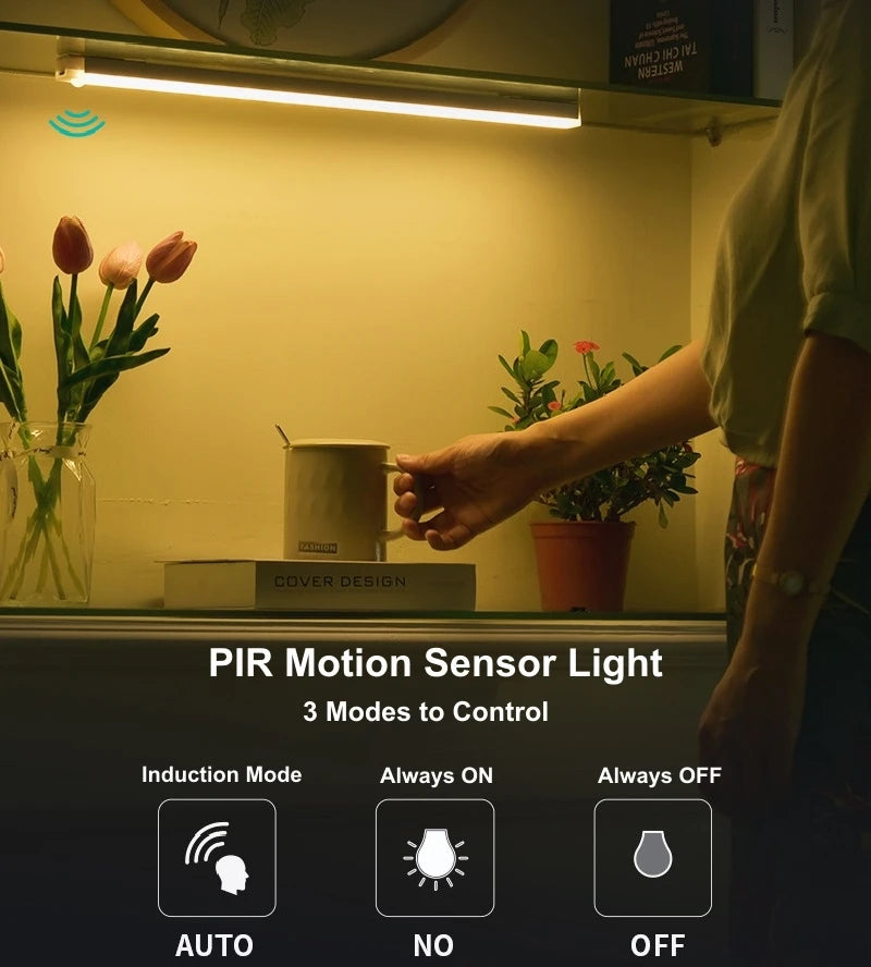 PIR Motion Sensor LED Cabinet Light